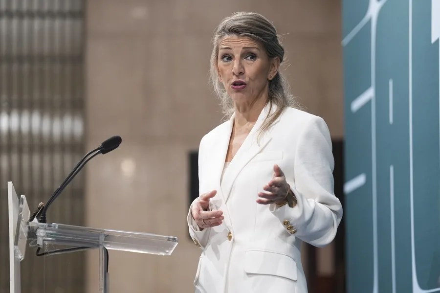 yolanda-diaz-telegram-sanchez-1 La vicepresidenta segunda del Gobierno y ministra de Trabajo y Economía Social, Yolanda Díaz.